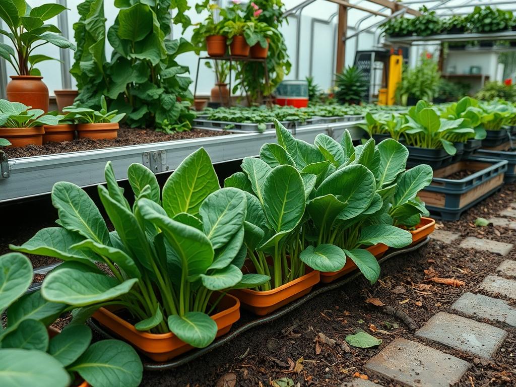 Hydroponic Spinach Tips