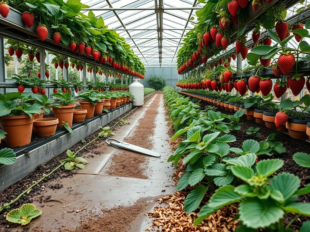 Hydroponic Strawberry Yields