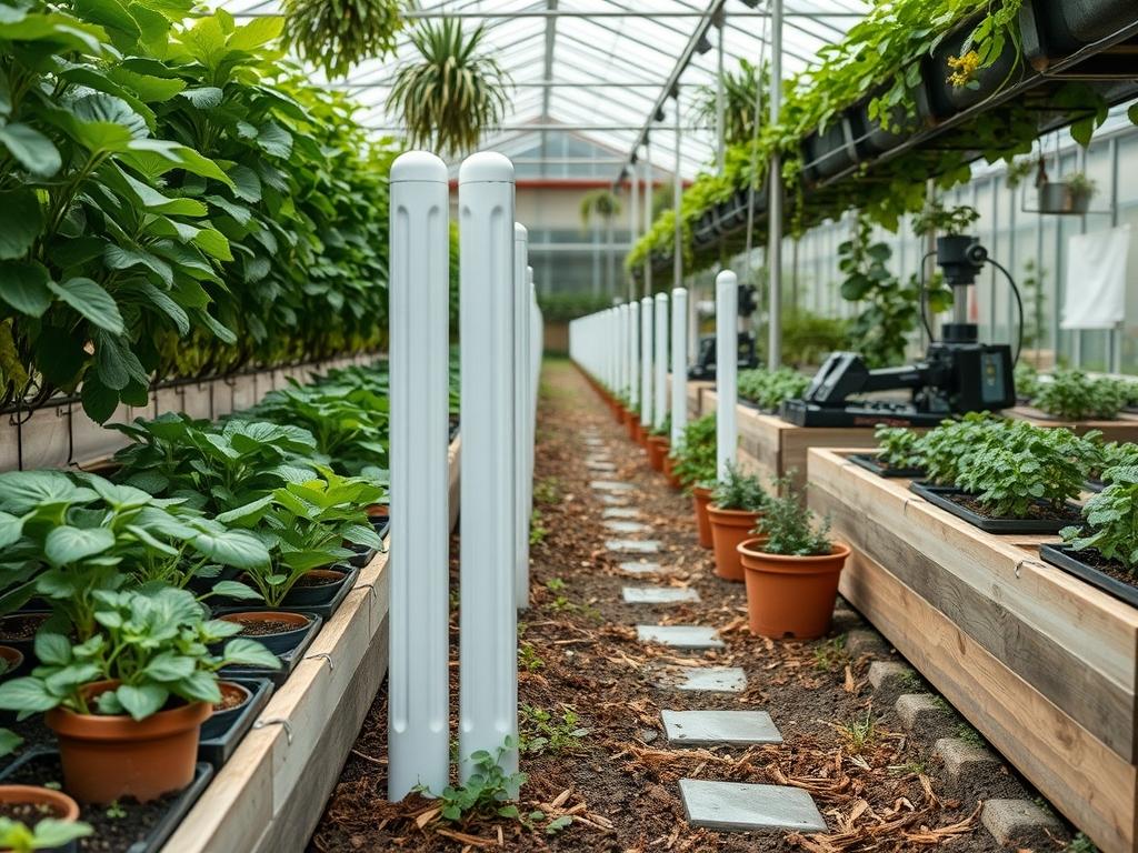 Hydroponic Vinyl Fence Posts