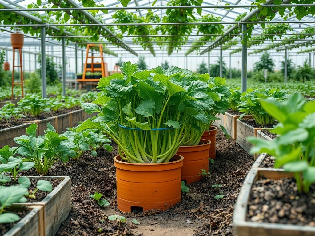 Hydroponic Celery Growth