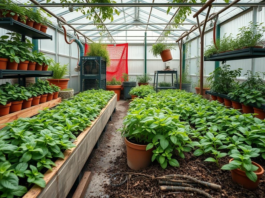 Hydroponic Mint Cultivation