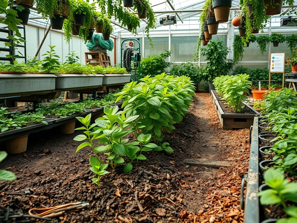 Hydroponic Mint Tips