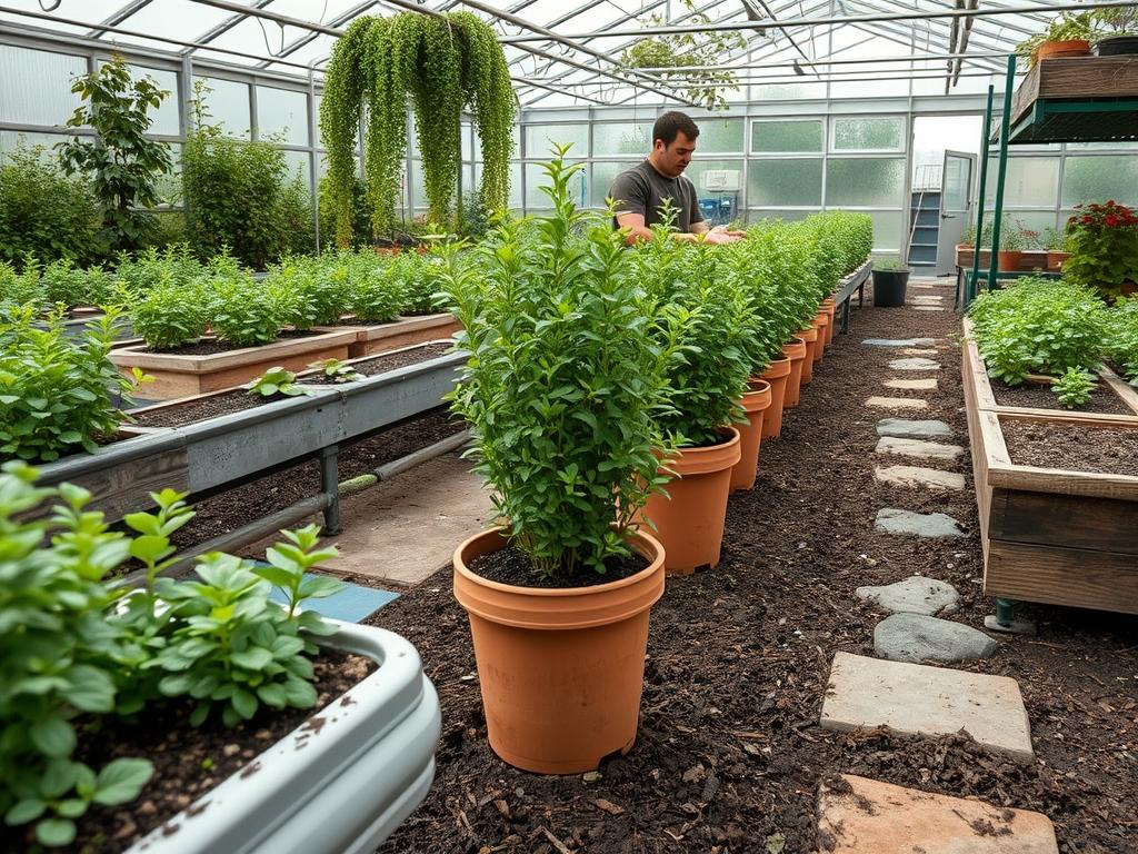 Hydroponic Oregano Growth