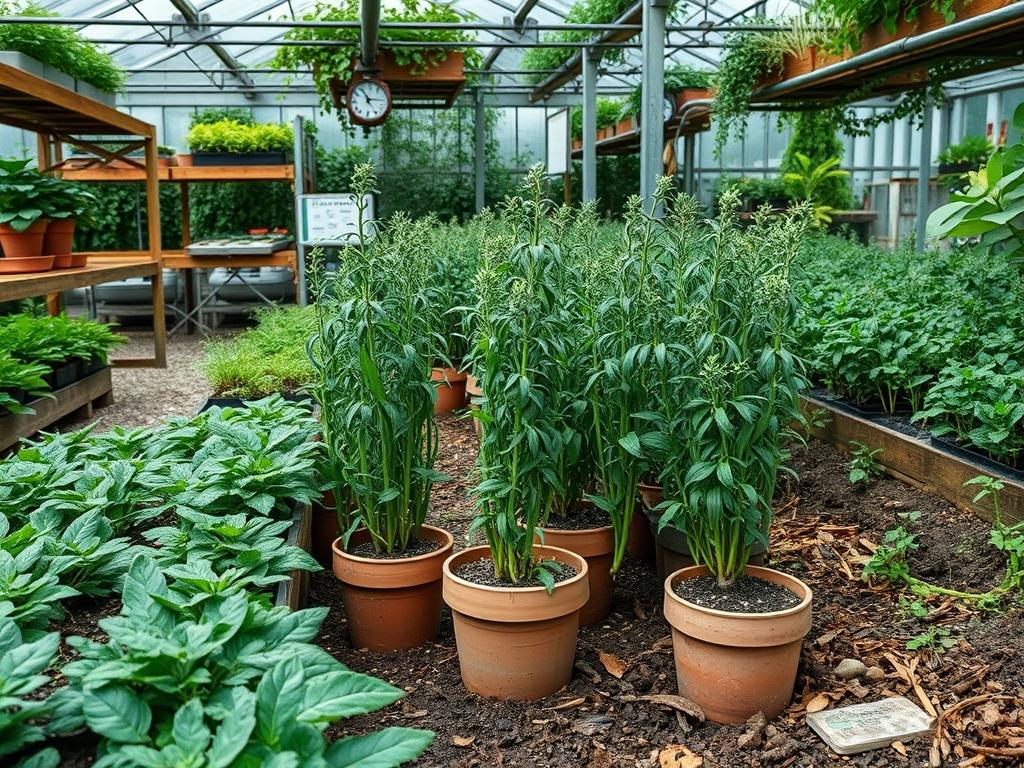 Hydroponic Tarragon Growth