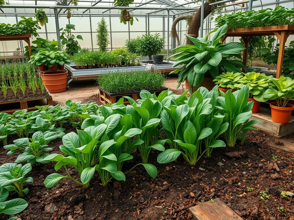 Hydroponic Tatsoi Growth
