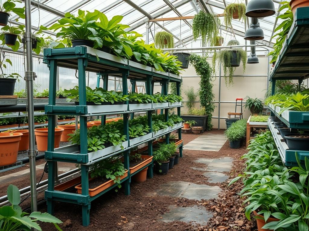 Hydroponic Tiered Racks